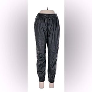 Black Vegan Leather Pants